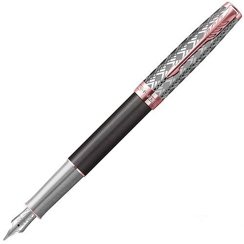 Ручка перьевая Parker Sonnet Premium Metal Grey PGT 2119788