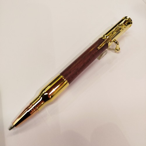 Ручка шариковая WoodMaster Military Gold Амарант